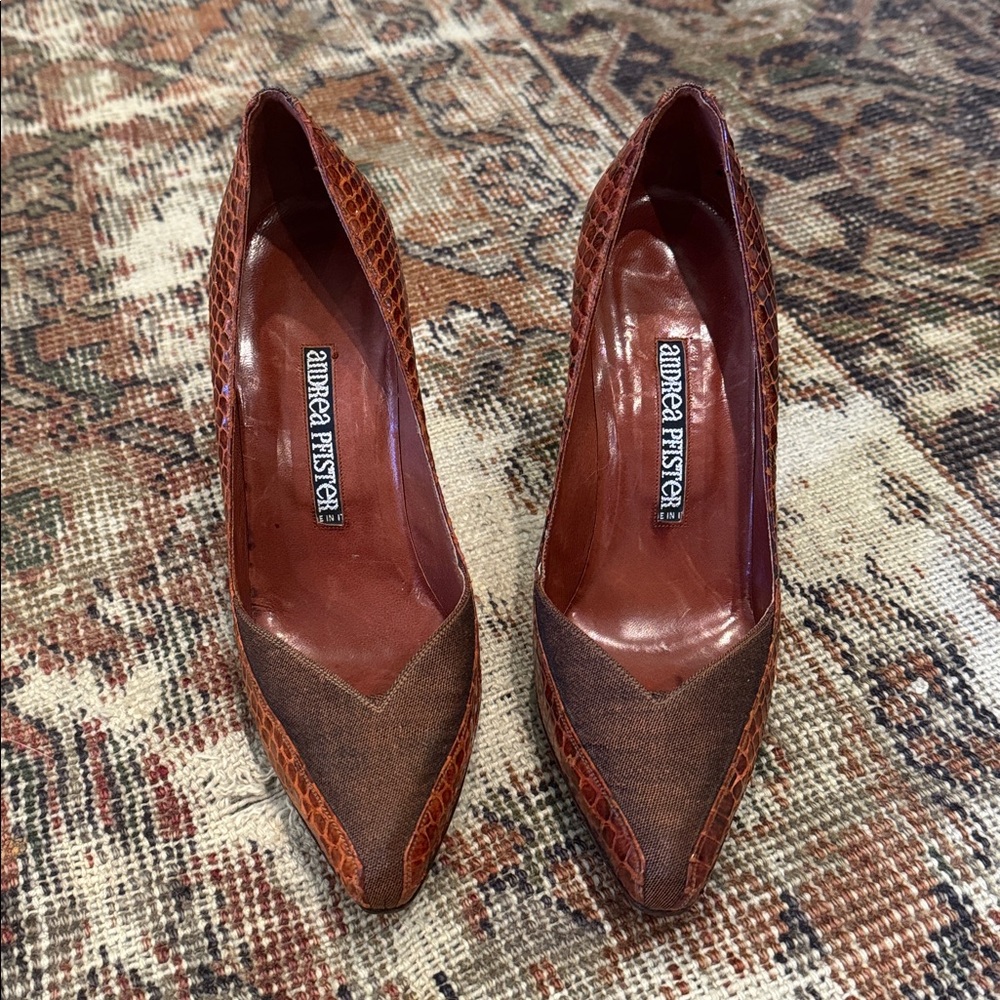 Snakeskin Andrea Pfister Heels